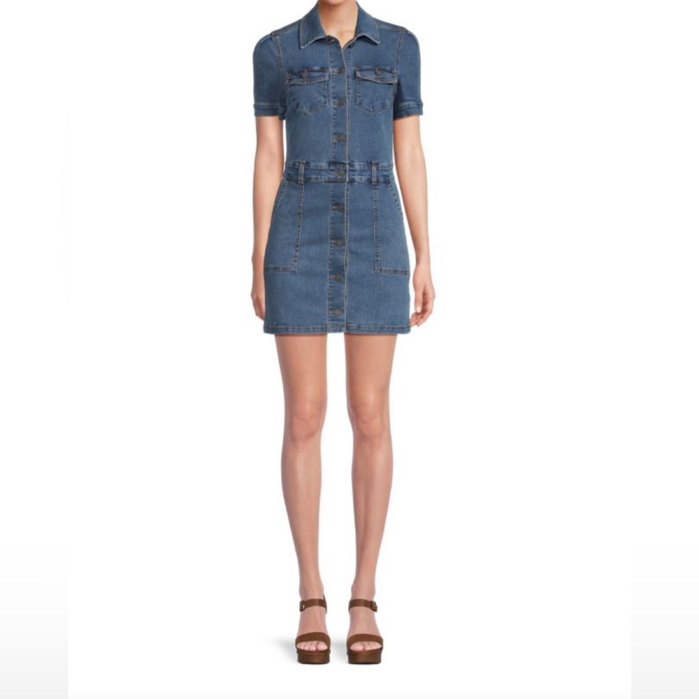 Habitual Size Medium Stretchy Denim Dress